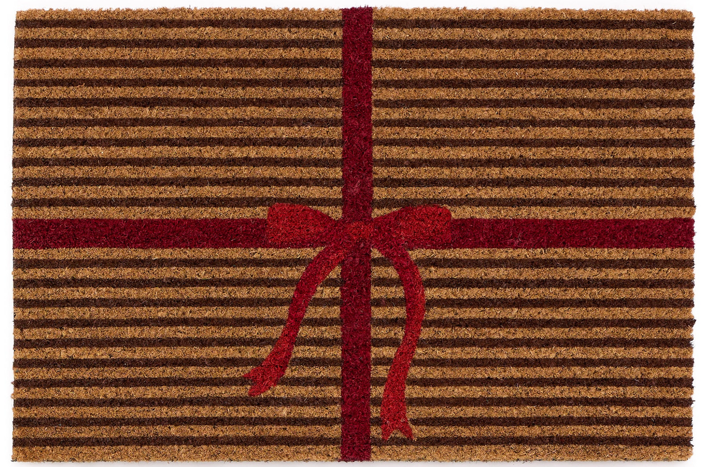 HR U Dørmatte i kokos - "Pakke" (Gift Wrapped)