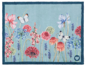 HR F Dørmatte - Sommerfugl (Butterfly Garden Blue)