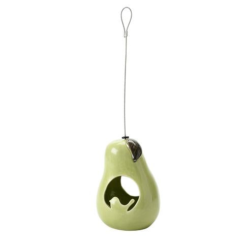 SC Fuglemat holder - glasert pære (Bird fat ball feeder - ceramic pear)
